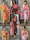 Kalaai Designer Muslin Printed Kurti With Bottom Dupatta Wholesale Clothing Suppliers In India
